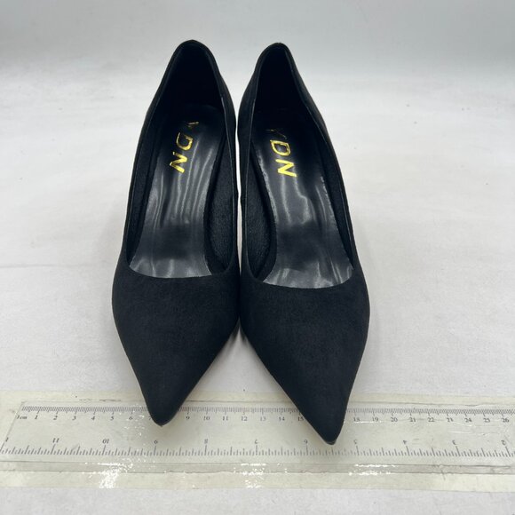 YDN Black Pointed Toe Slip on Pumps Special High Heel Shoe for Party Prom Dress - Picture 3 of 8